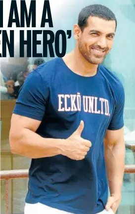  ?? PHOTO: YOGEN SHAH ?? John Abraham has had two big hits in 2018, and is now shooting for Batla House