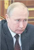  ?? AP ?? Russian President Vladimir Putin ‘will blame US for treaty collapse’.