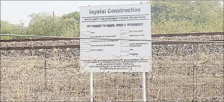  ?? (Pics: Mfanukhona Nkambule) ?? What does constructi­on really entail? This is one of the questions that come to mind when there is an argument that there is no work being done on a project site. Inyatsi Constructi­on invoiced K&T for works done at Phuzumoya.