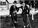  ??  ?? Charlie Chaplin (left) with Linder sometime in the 1910s. Photograph: Gamma-Keystone via Getty Images