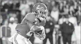  ?? AP/VASHA HUNT ?? Alabama running back Keilan Robinson (2) during the second half Oct. 19 against Tennessee in Tuscaloosa, Ala.