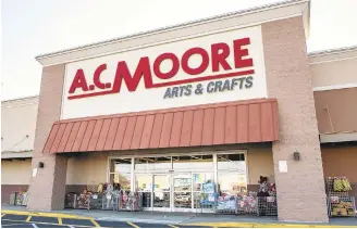  ?? APRIL GAMIZ/THE MORNING CALL ?? A.C. Moore, is closing its Allentown locations. This is an A.C. Moore store at the Airport Center Drive location in Hanover Township, Lehigh County.