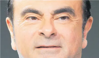  ?? Photo / AP ?? The scandal has thrown into question Carlos Ghosn’s future as leader of the Renault-Nissan-Mitsubishi alliance, which sold 10.6 million cars last year, more than any other manufactur­er.