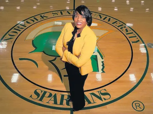  ?? COURTESY OF NORFOLK STATE ?? Norfolk State promoted Melody Webb to athletic director, making her the first woman to hold the position at the school. Webb previously worked six years in the athletics department.