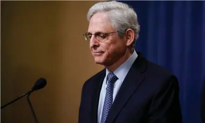  ?? Photograph: Elizabeth Frantz/Reuters ?? The attorney general, Merrick Garland, is among the prominent figures in Washington who has tested positive for Covid.