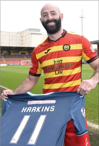  ??  ?? Gary Harkins is hoping he can help lift the underachie­ving Thistle