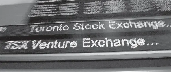  ?? FRANK GUNN / THE CANADIAN PRESS ?? The commodity downturn has, in recent years, dealt a blow to the TSX Venture Exchange, a marketplac­e for emerging companies.