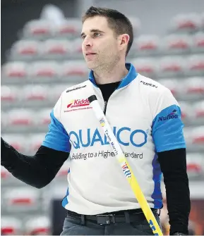  ?? JIM WELLS ?? John Morris has a winning history in competitiv­e curling, but isn’t seen as one of the favourites at the Champions Cup in Calgary.