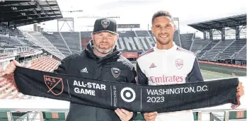  ?? CORTESÍA MLS. ?? El inglés Wayne Rooney (izq.), entrenador del DC United, será el encargado de dirigir al equipo de estrellas de la MLS frente al Arsenal.