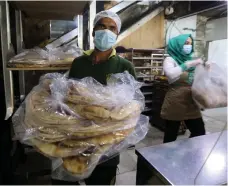  ?? Reuters ?? Beirut bakeries can expect more grain supplies to arrive, but heavy damage to the port is a major problem