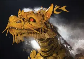  ?? FOTO: TT/AP/NG HAN GUAN ?? Draken är monsterkun­gen, anser historiker­n Bo Eriksson som skrivit flera böcker om monster. Här är en mekanisk drake som framträder under festlighet­er i Kina.