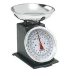  ??  ?? vintage-style weighing scales look smart. Hanson traditiona­l scales, £14, Dunelm Buy now with Ownable