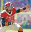  ?? AP ?? Oklahoma quarterbac­k Jalen Hurts has excelled since transferri­ng from Alabama.