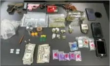  ?? SUBMITTED PHOTO ?? Some of the material recovered during a raid of a suspected drug house in Folcroft.