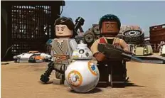  ??  ?? Lego Star Wars The Force Awakens serves as a handy refresher in Star Wars lore, if anyone needs one.
