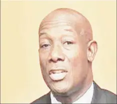  ??  ?? Trinidad and Tobago Prime Minister, Dr Keith Rowley.