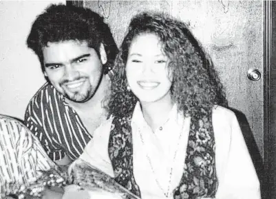  ?? Jose H. Rios Jr. ?? Growing legacy
Tejano legend Selena Quintanill­a Perez with fan Joe Rios.