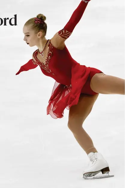  ?? FOTO: LEHTIKUVA/MARKKU ULANDER ?? Viveca Lindfors gjorde bra ifrån sig i Finlandia Trophy-tävlingen i oktober och tog en tredjeplat­s.