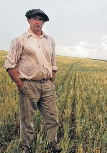  ?? FACUNDO MORALES-LA NUEVA. ?? Alcides Haure, de Stroeder, es el director del Distrito XI de Federación Agraria Argentina.