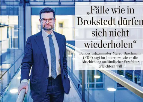  ?? M. GAMBARINI / FFS ?? Sieht auch Defizite beim Informatio­nsaustausc­h zwischen den Behörden: Bundesjust­izminister Marco Buschmann (FDP).