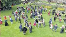  ??  ?? Dancing Dunedin Internatio­nal Folk Dance Festival returns to Stirling Castle