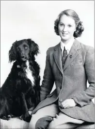  ?? PICTURE: GOODALL FAMILY ?? A 1954 portrait of Goodall with Rusty.