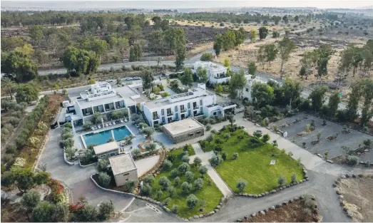  ?? (Aya Ben Ezri) ?? THE PEREH Hotel in the Golan Heights – 28 dunams of peace and tranquilit­y.