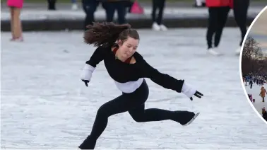  ?? Pictures: Colin Mearns ?? Skaters, families... and pooches enjoy themselves in Queen’s Park