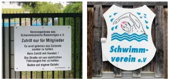  ?? Fotos: Archiv Manfred Leinsle, Lea Thies ?? Heute dürfen nur Mitglieder des Schwimmver­eins Rammingen dort baden.