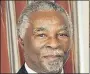  ??  ?? Former president Thabo Mbeki is alleged to have written the 30-page document, which has sparked much debate.