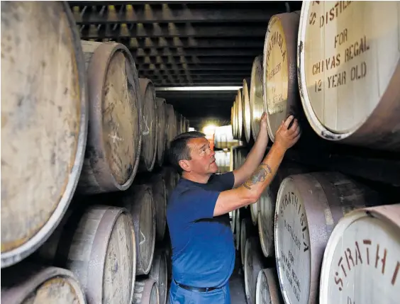  ?? Photo / Bloomberg ?? Scotland’s distillers last year exported $1.88b of whisky to the United States, their biggest overseas market.