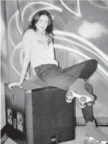  ?? HARRY EELMAN/THE NEW YORK TIMES 2021 ?? Liberty Ross at Flipper’s Roller Boogie Palace, her roller rink in Los Angeles.