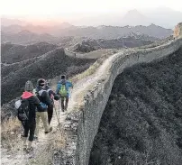  ?? PHOTO: SUPPLIED ?? Team See Possibilit­ies take on the 100km epic endurance challenge on the Great Wall of China in November 2017.