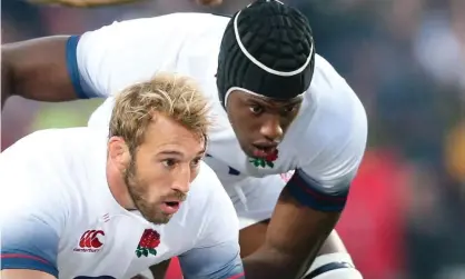  ??  ?? Chris Robshaw (left), the former England captain, had his eyes opened when he watched a TV programme featuring his former teammate Maro Itoje. Photograph: Andrew Fosker/Seconds Left/Shuttersto­ck