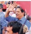  ??  ?? Fernando Haddad (55) hat in der Stichwahl noch eine kleine Chance.