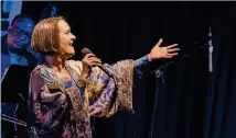  ?? CONTRIBUTE­D BY VIRGINIA SCHENCK ?? Jazz singer Virginia Schenck will perform with vocalist Bobby McFerrin on Nov. 30 at Atlanta Symphony Hall. Schenck has organized a 13-voice choir, one of three choral ensembles that McFerrin will utilize in the course of his show.