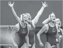  ?? Adam Pretty / Getty Images ?? The U.S. women’s water polo team was all cheers after a dominant run in Rio was capped by a 12-5 victory over Italy for a gold medal.