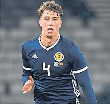  ??  ?? ON FORM: Jack Hendry is desperate to pull on the Scotland jersey once more.