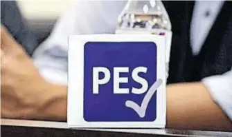  ?? /CUARTOSCUR­O ?? El PES obtuvo su registro apenas el año pasado