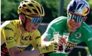  ?? ?? Jonas Vingegaard (l.) gewann 2022 und 2023 das Gelbe, Wout Van Aert (r.) 2022 das Grüne Trikot bei der Tour de France
Bild:
THOMAS SAMSON/AFP