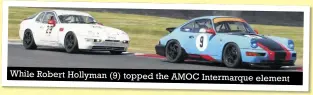  ??  ?? While Robert Hollyman (9) topped the AMOC Intermarqu­e element