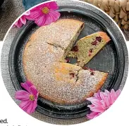  ?? PHOTOS: NICOLA GALLOWAY ?? Plum, polenta and poppy seed cake. Later in the season switch out the plums for apple or pear.