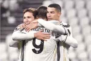  ??  ?? Cristiano Ronaldo marcó el gol que selló la victoria de la Juventus.
