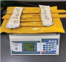  ?? Dubai Customs ?? The drugs were concealed in seven packages