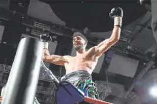  ?? // TANIA SIEIRA ?? El boxeador cordobés José Luis Navarro ‘El Cazador Jr.’