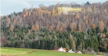  ??  ?? Ein Blick zurück auf Schloss Seifriedsb­erg auf dem Weg nach Hellersber­g.