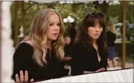  ?? Saeed Adyani/Netflix ?? Christina Applegate, left, as Jen Harding, and Linda Cardellini as Judy Hale in the final season of “Dead to Me.”