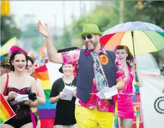  ?? ASHLEY FRASER ?? The Capital Pride parade next Sunday will cap a week’s worth of activities that include a pageant, family picnic, human rights vigil, Pride social and rainbow party .