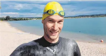  ?? FOTO: SG NIEDERWANG­EN ?? Thomas Capellaro bewies seine derzeitige Hochform beim Kraichgaue­r Ironman und ließ 1991 Konkurrent­en hinter sich.