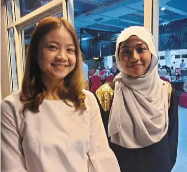  ?? ?? Big role to play: rowena (left) and nurul are now keenly aware of the importance of youth speaking up and helping to determine the direction of Malaysia’s future.